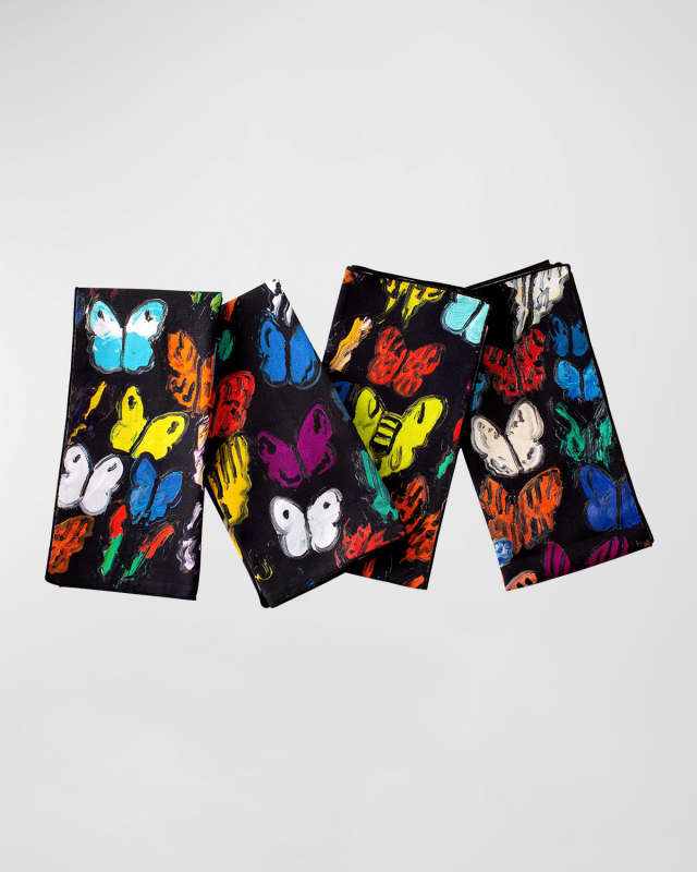 Butterflies In Flight Cotton Dinner Napkin